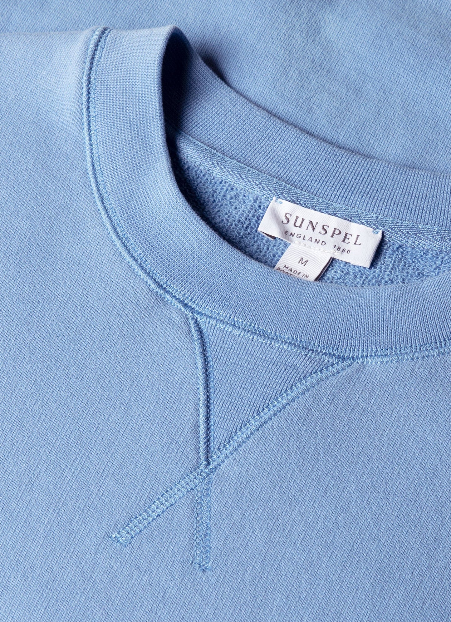Mens Loopback Sweatshirt In Azure Blue Mswe1516 Buww