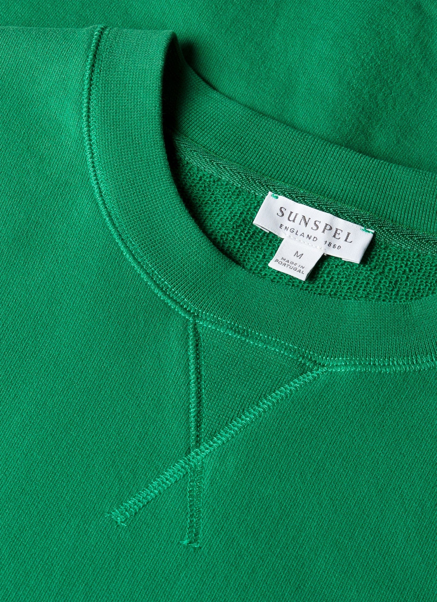 Mens Loopback Sweatshirt In Bright Green Mswe1516 Gnjc