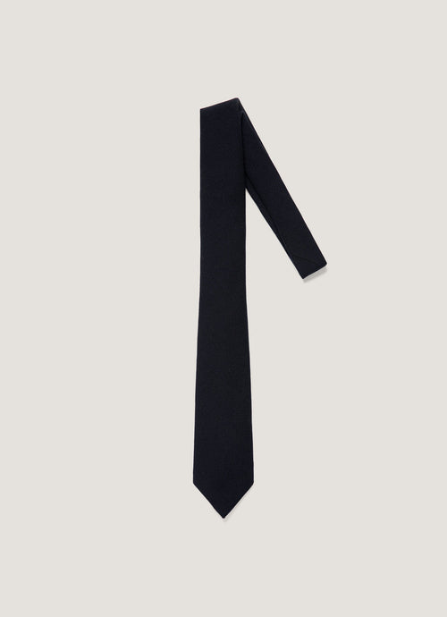 Mens Textured Wool Tie In Navy Mtie9485 Buaa