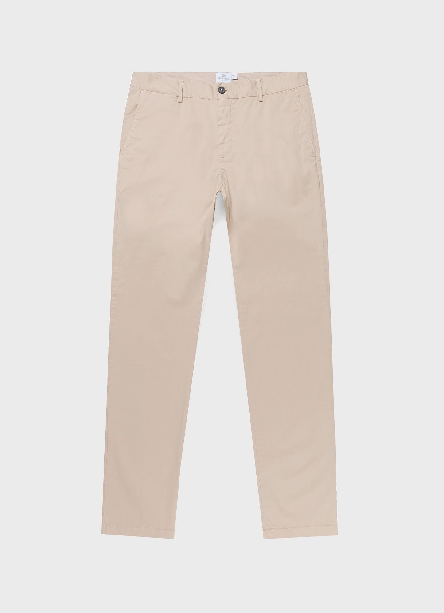 Mens Cotton Twill Stretch Slim Fit Chino Light Stone Mtrs3018