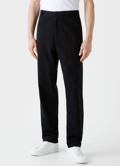 Mens Brushed Cotton Chore Trouser In Black Mtrs3075 Bkaa