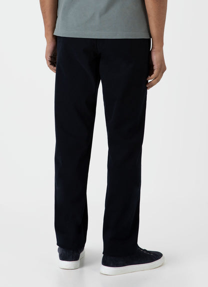 Mens Brushed Cotton Wool Drawstring Trouser In Navy Mtrs3083 Buaa