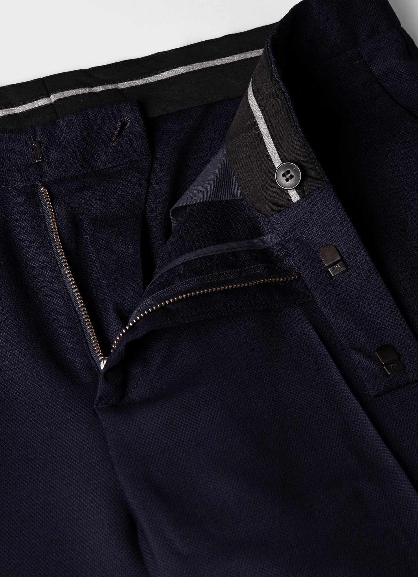 Mens Travel Wool Trouser In Navy Mtrs3089 Buaa