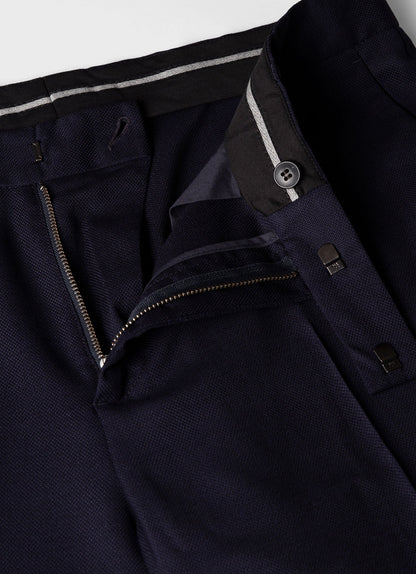 Mens Travel Wool Trouser In Navy Mtrs3089 Buaa