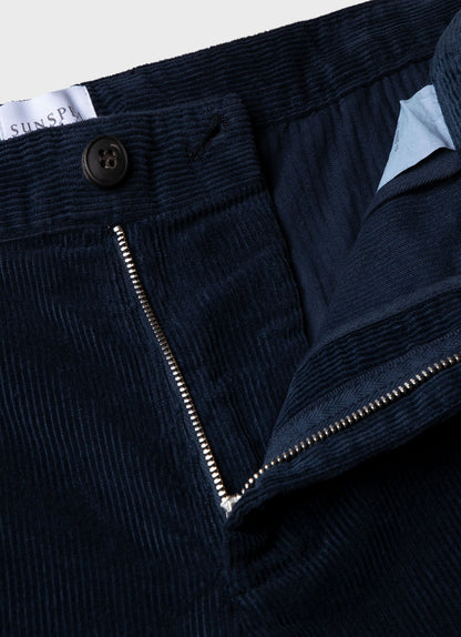 Mens Cord Chore Trouser In Navy Mtrs3099 Buaa
