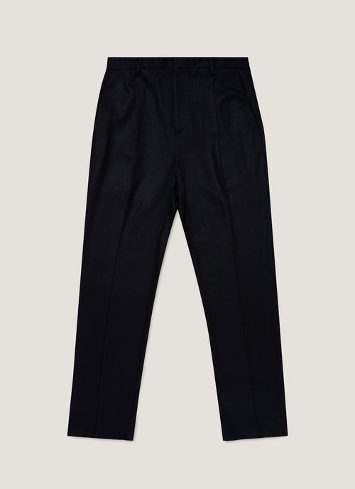 Mens Boiled Wool Trouser In Navy Mtrs3121 Buaa