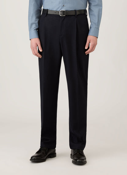 Mens Boiled Wool Trouser In Navy Mtrs3121 Buaa