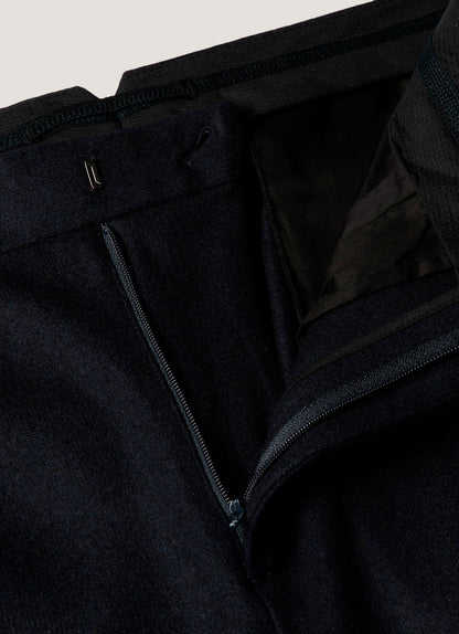 Mens Boiled Wool Trouser In Navy Mtrs3121 Buaa