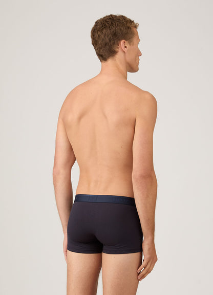 Mens Tencel Trunks In Navy Mtru4621 Buaa