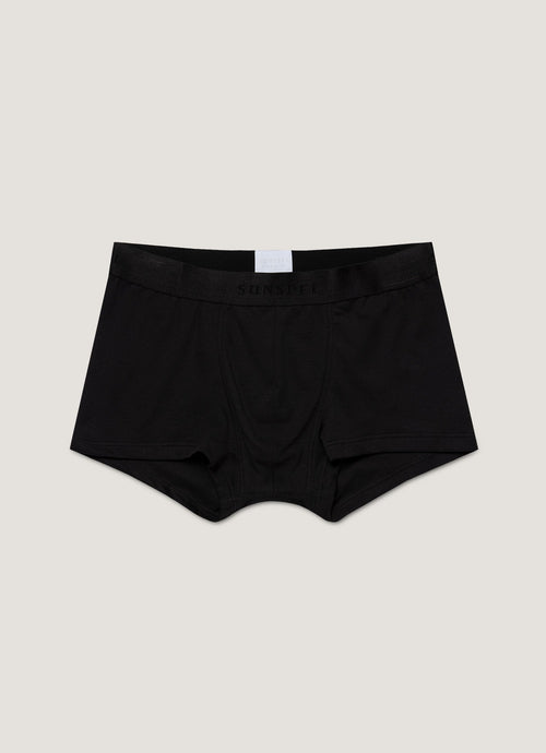 Mens Sea Island Cotton Trunks In Black Mtru4622 Bkaa