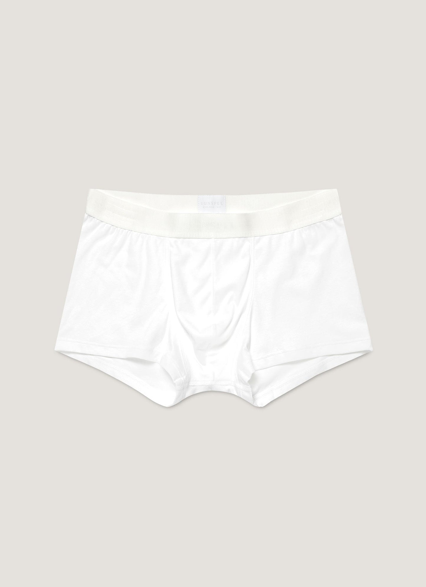 Mens Sea Island Cotton Trunks In White Mtru4622 Whaa