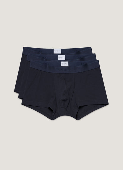 Mens Multipack Stretch Cotton Trunks In Navy Packm44 Buaa