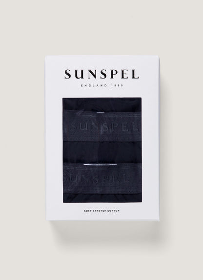 Mens Multipack Stretch Cotton Trunks In Navy Packm44 Buaa