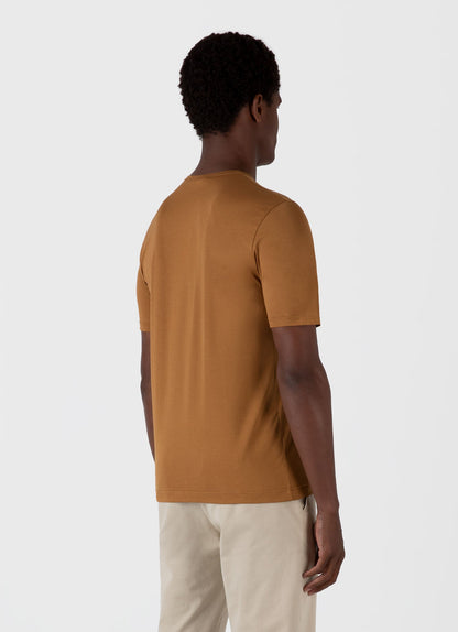 Mens Classic Tshirt In Golden Brown Mtsh0001 Brfo