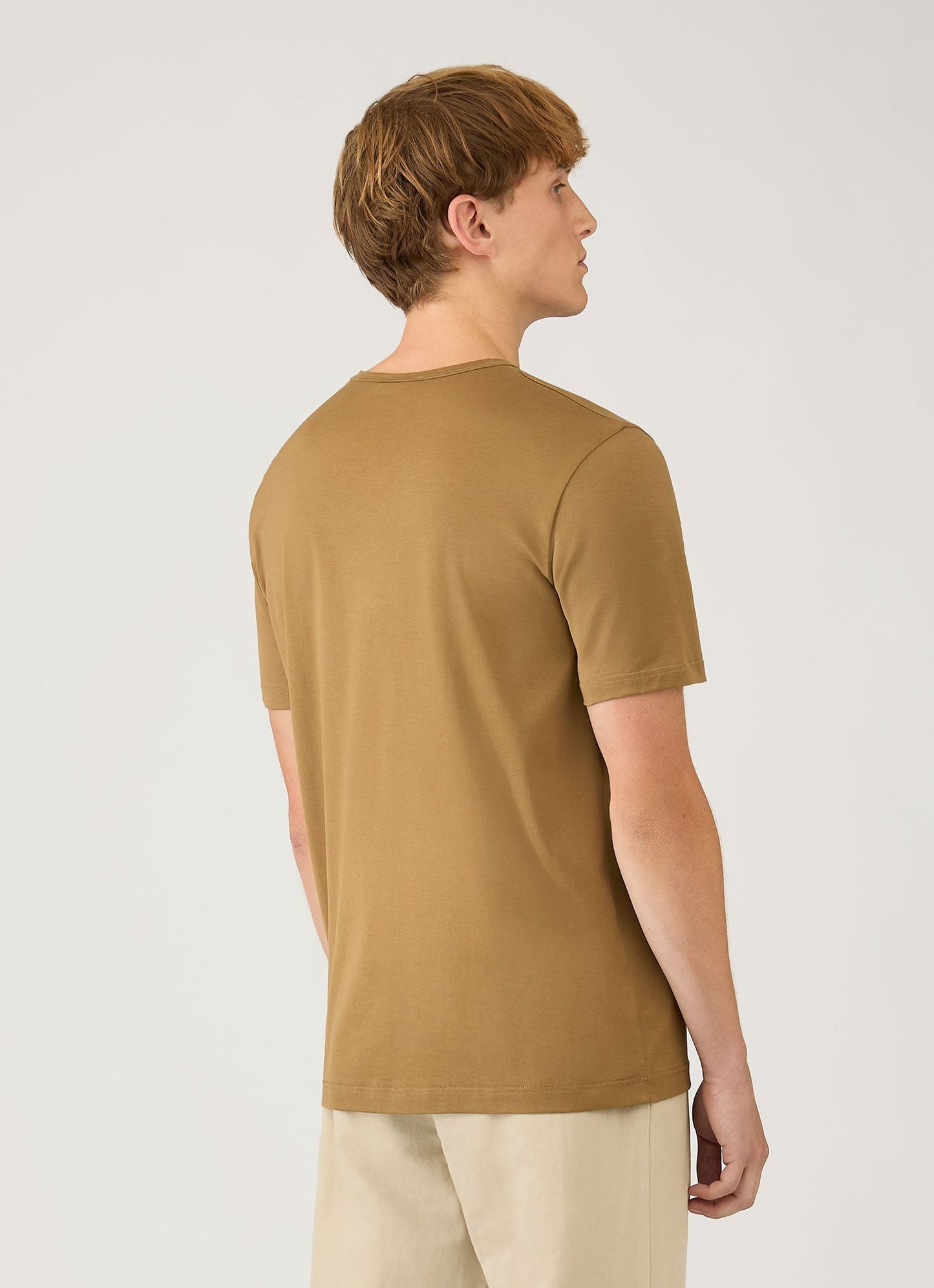 Mens Classic Tshirt In Walnut Mtsh0001 Brgo