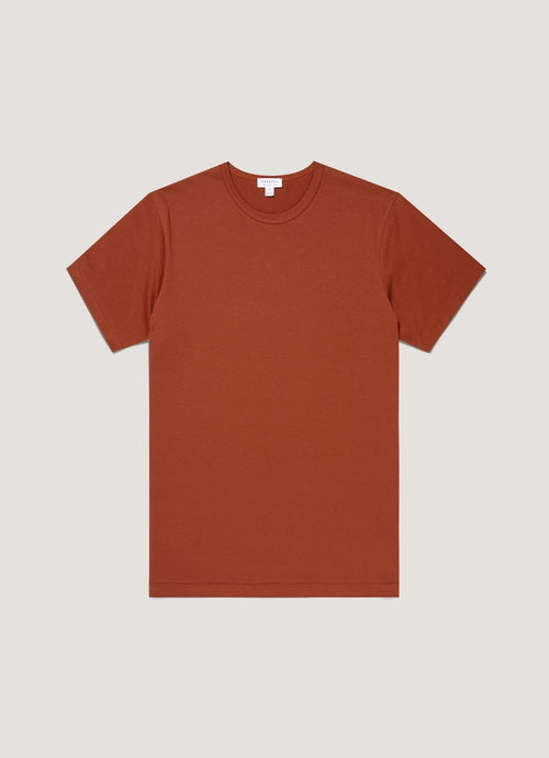 Mens Classic Tshirt In Rust Mtsh0001 Brgp
