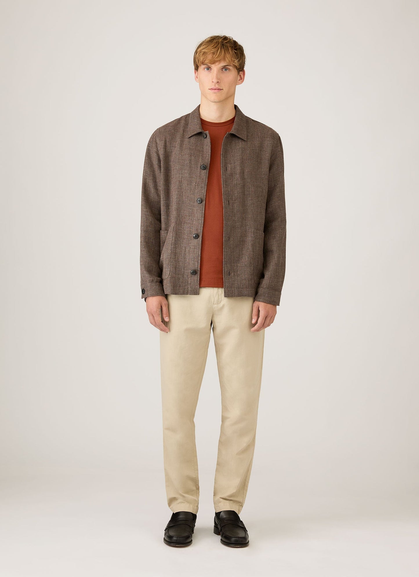 Mens Classic Tshirt In Rust Mtsh0001 Brgp
