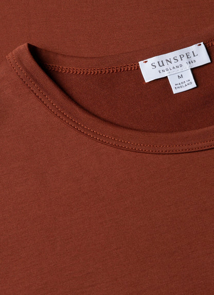 Mens Classic Tshirt In Rust Mtsh0001 Brgp