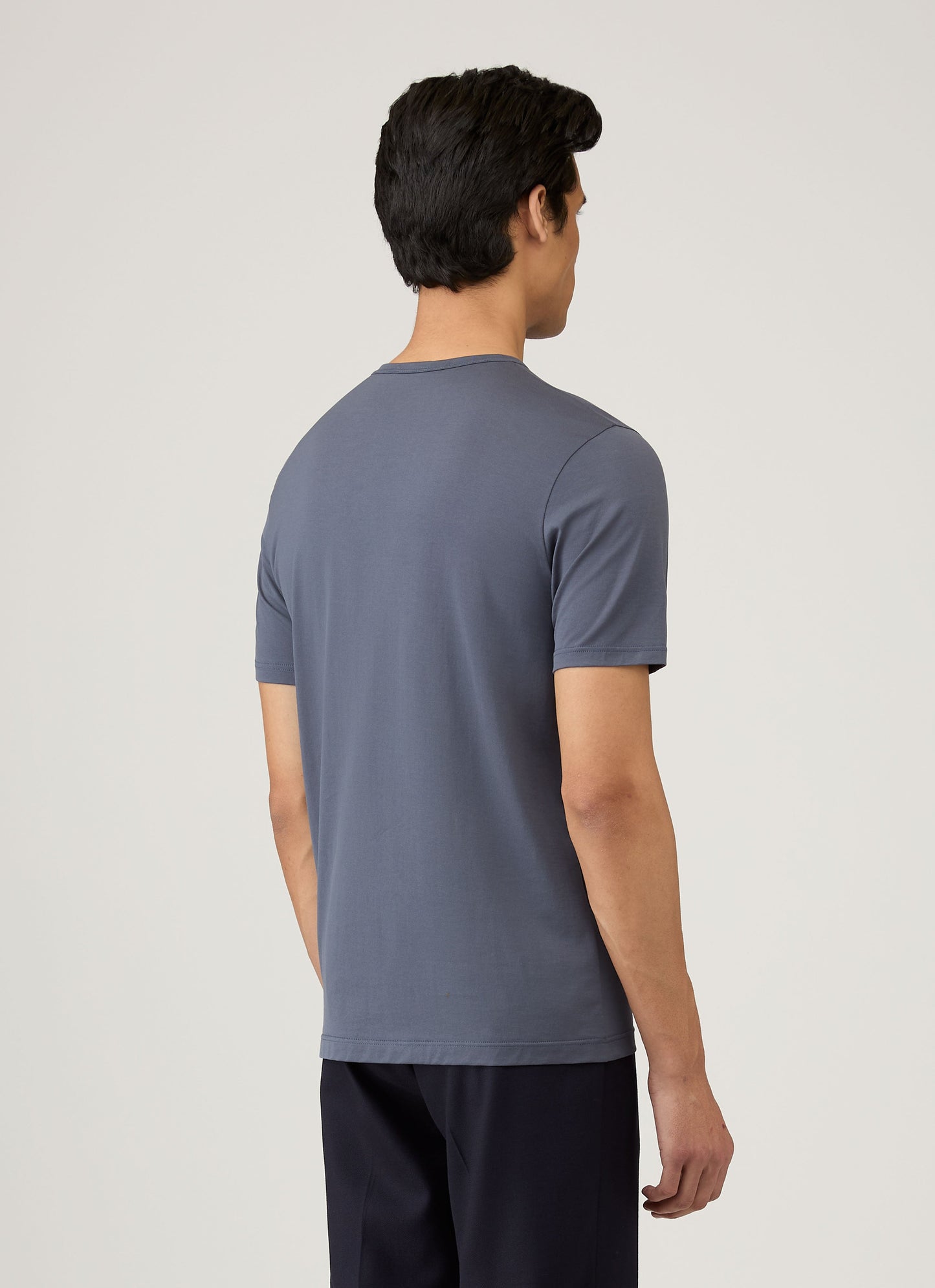 Mens Classic Tshirt In Slate Blue Mtsh0001 Buua