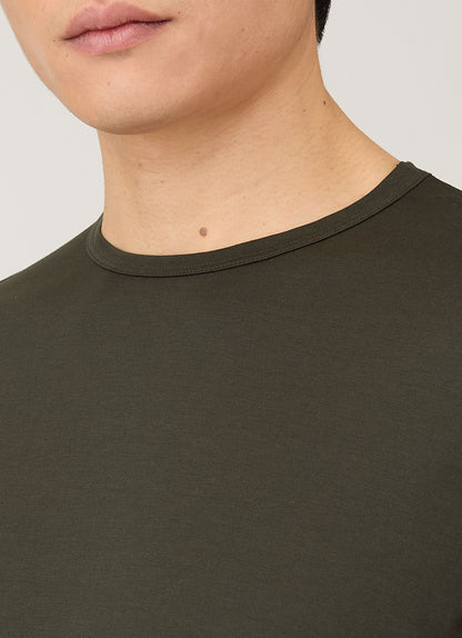 Mens Classic Tshirt In Dark Green Mtsh0001 Gnin
