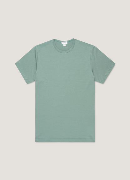 Mens Classic Tshirt In Steel Green Mtsh0001 Gniu