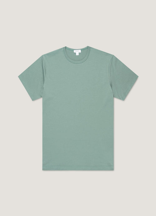 Mens Classic Tshirt In Steel Green Mtsh0001 Gniu