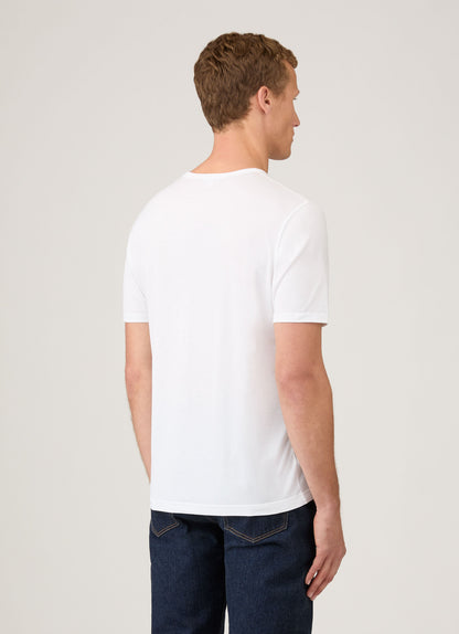 Mens Short Sleeve Crew Neck T Shirt White