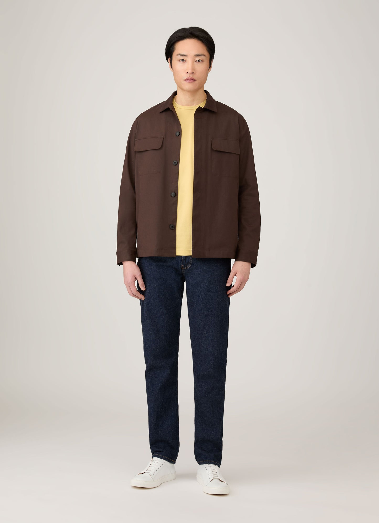 Mens Classic Tshirt In Dusty Yellow Mtsh0001 Ylbf