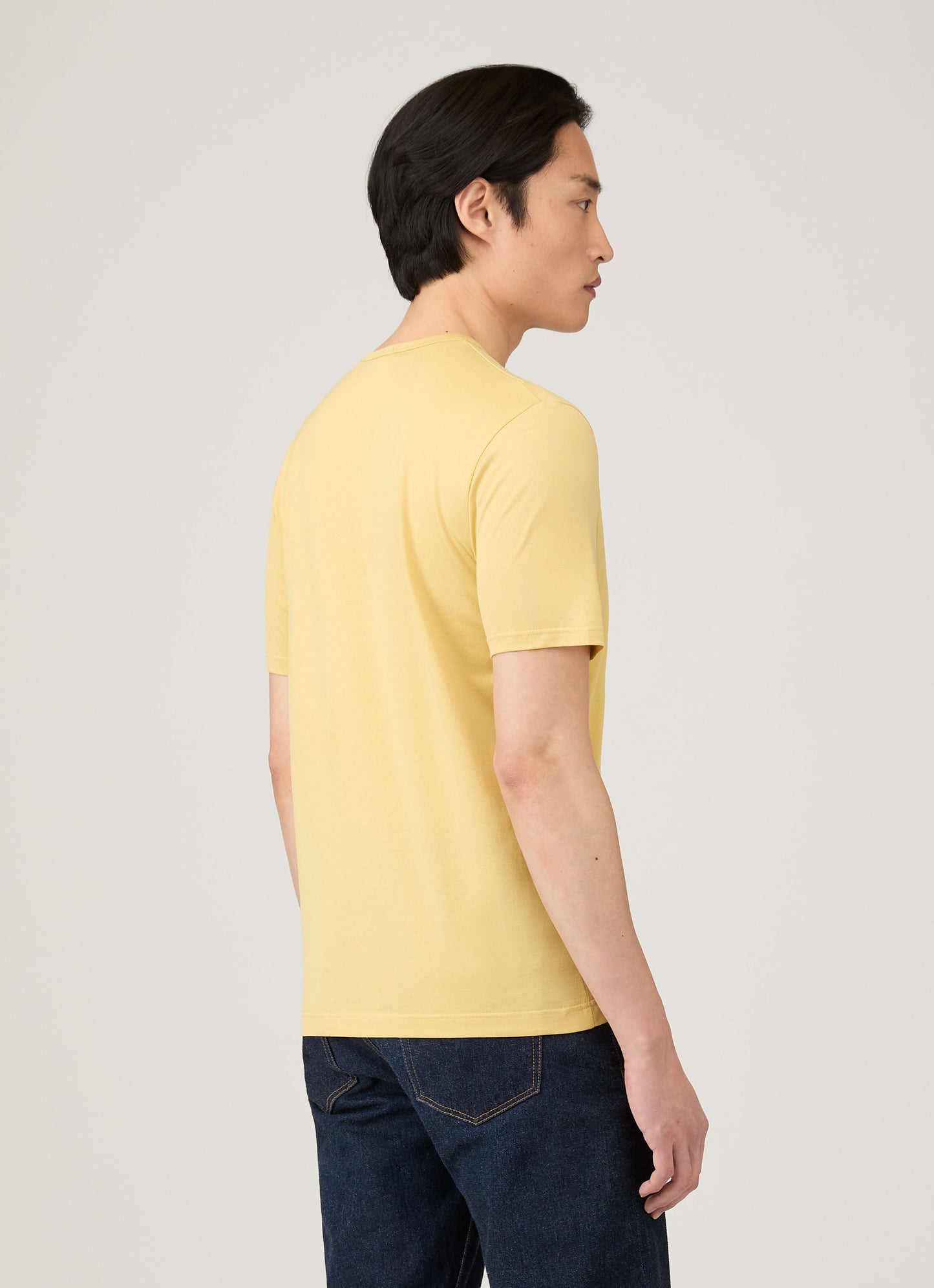 Mens Classic Tshirt In Dusty Yellow Mtsh0001 Ylbf