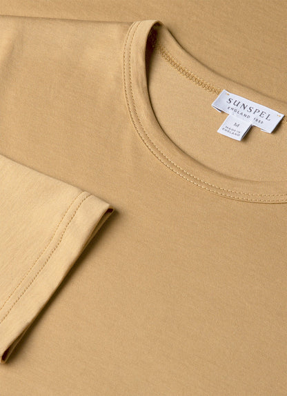 Mens Long Sleeve Classic Tshirt In Tan Mtsh0003 Brgm