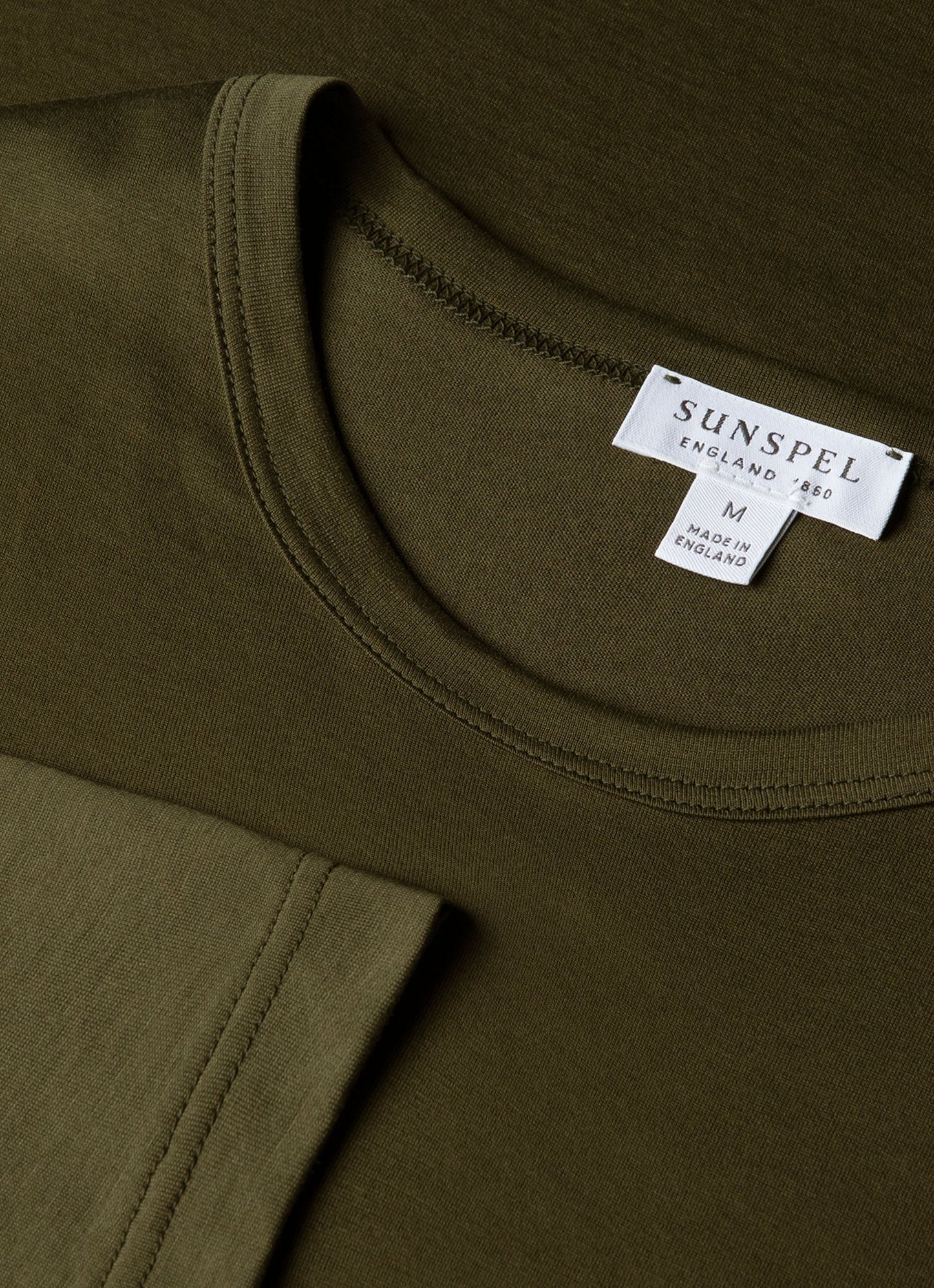 Mens Long Sleeve Classic Tshirt In Deep Olive Mtsh0003 Gniz