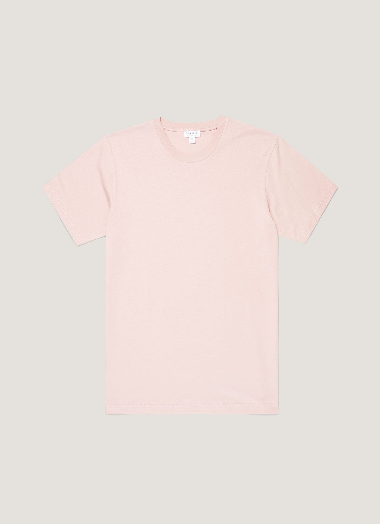 Mens Riviera Midweight Tshirt In Pale Pink Mtsh0007R Pkbj