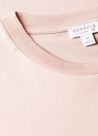 Mens Riviera Midweight Tshirt In Pale Pink Mtsh0007R Pkbj
