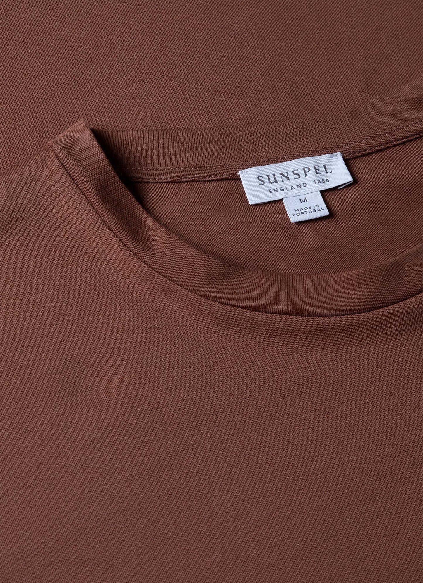 Mens Riviera Midweight T Shirt In Brown Mtsh0007S Bret