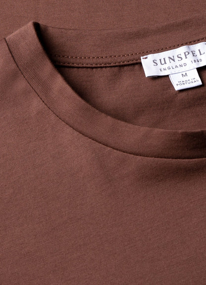 Mens Riviera Midweight Tshirt In Cocoa Brown Mtsh0007S Brfn