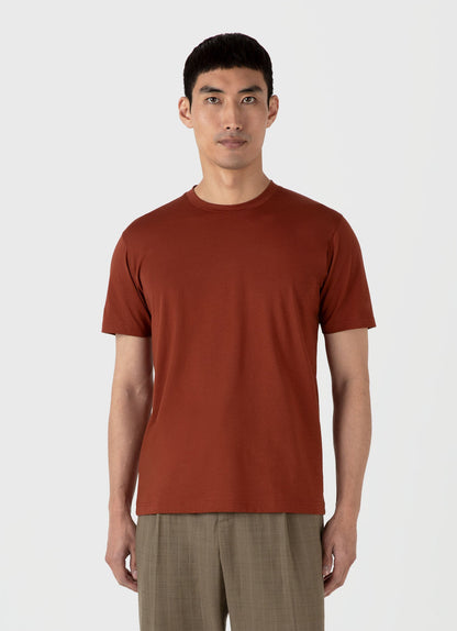 Mens Riviera Midweight Tshirt In Dark Clay Mtsh0007S Brfp