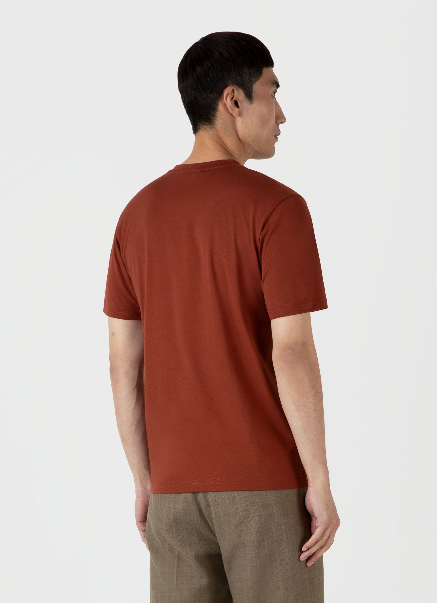 Mens Riviera Midweight Tshirt In Dark Clay Mtsh0007S Brfp