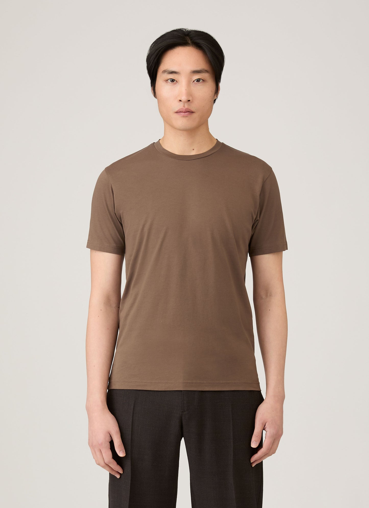 Mens Riviera Midweight Tshirt In Bark Mtsh0007S Brgc