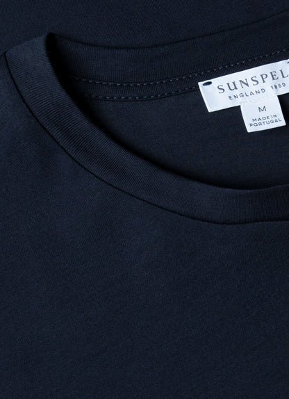 Mens Riviera Midweight Tshirt In Midnight Navy Mtsh0007S Buvn