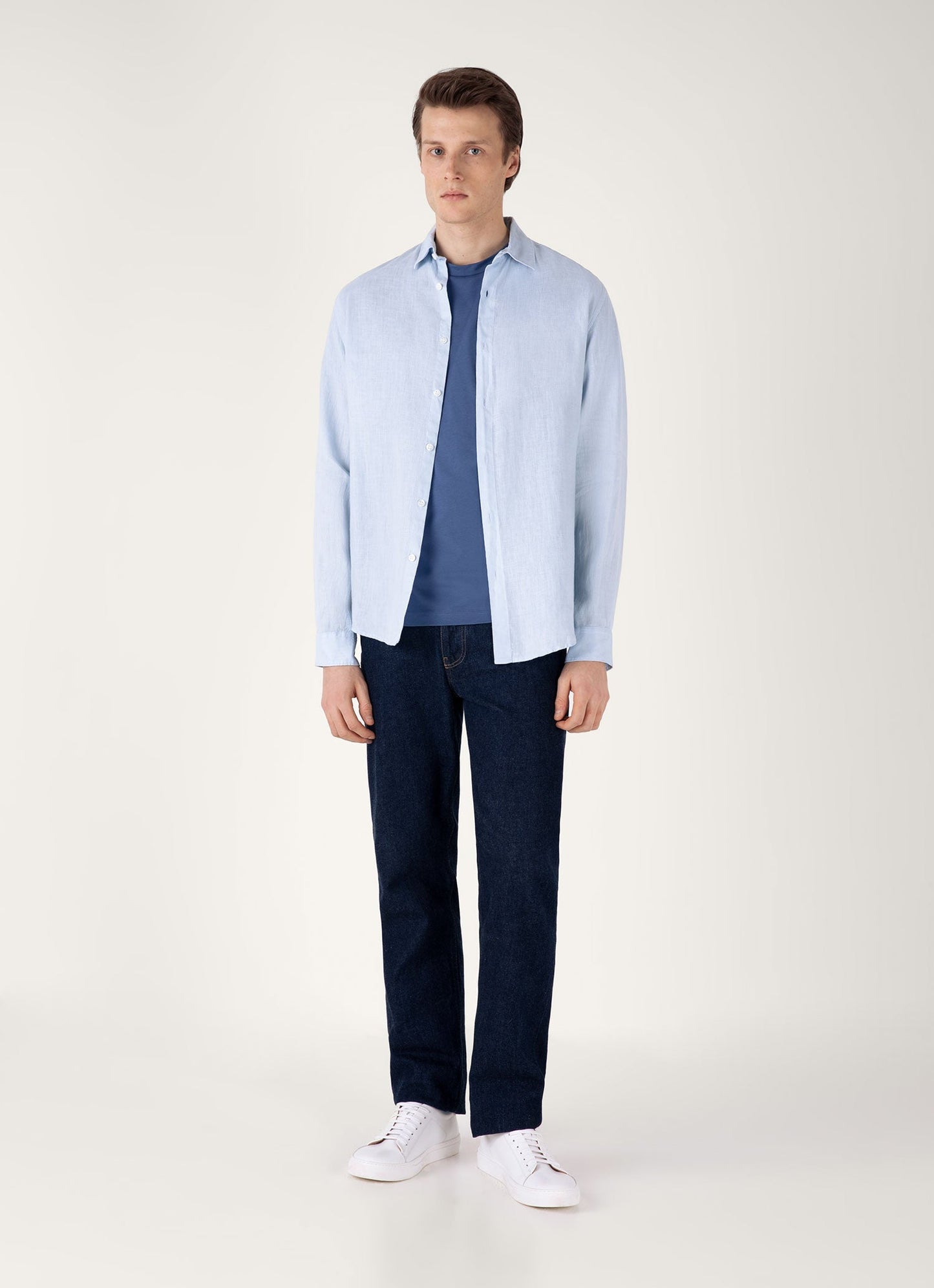 Mens Riviera Midweight Tshirt In Soft Denim Mtsh0007S Buwc