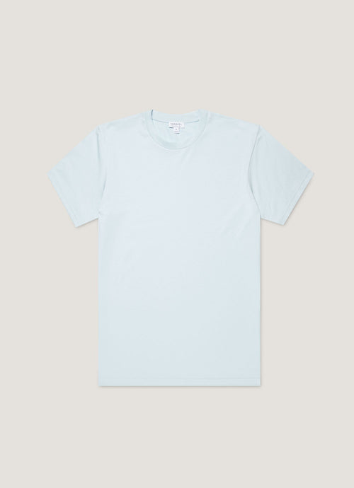 Mens Riviera Midweight Tshirt In Frost Blue Mtsh0007S Buwo