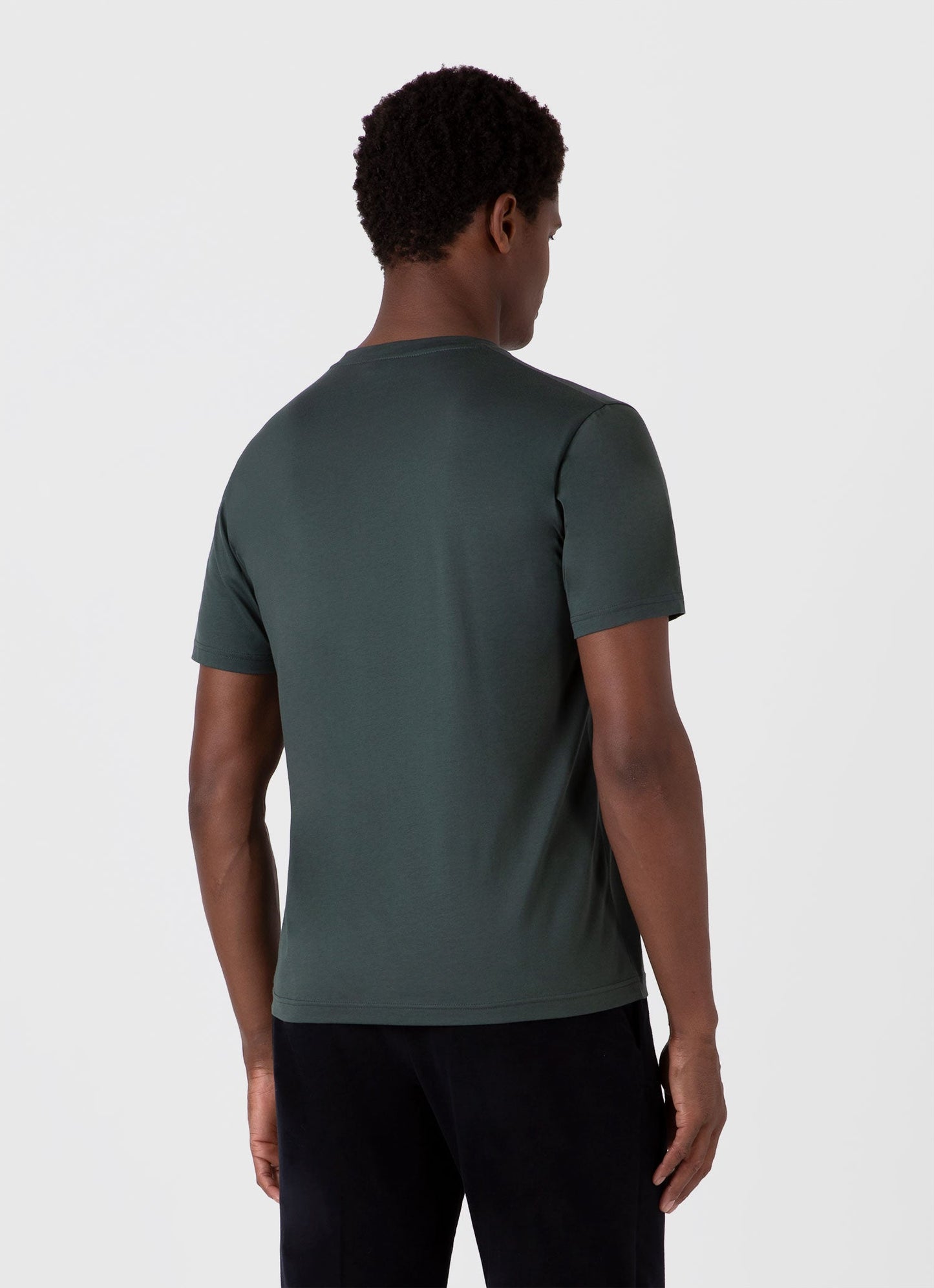 Mens Riviera Midweight Tshirt In Holly Green Mtsh0007S Gnhx