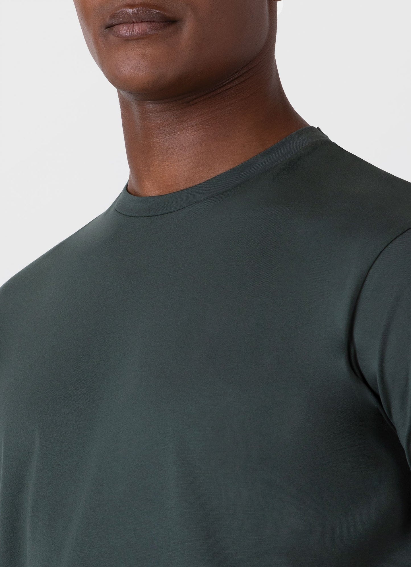 Mens Riviera Midweight Tshirt In Holly Green Mtsh0007S Gnhx