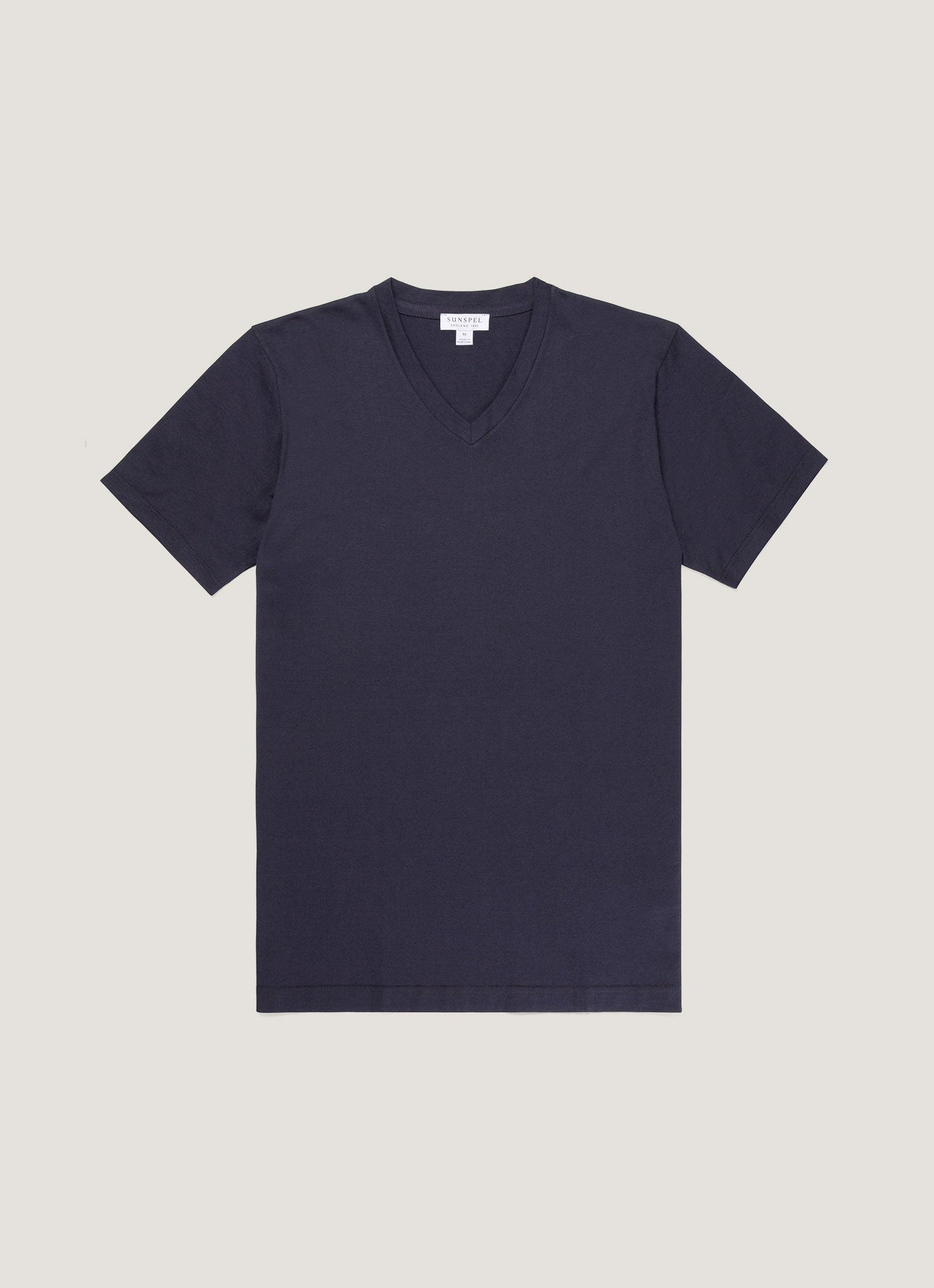Mens Riviera V Neck T Shirt In Navy
