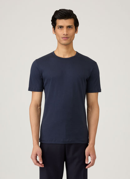 Mens Sea Island Cotton Tshirt Navy Mtsh0063