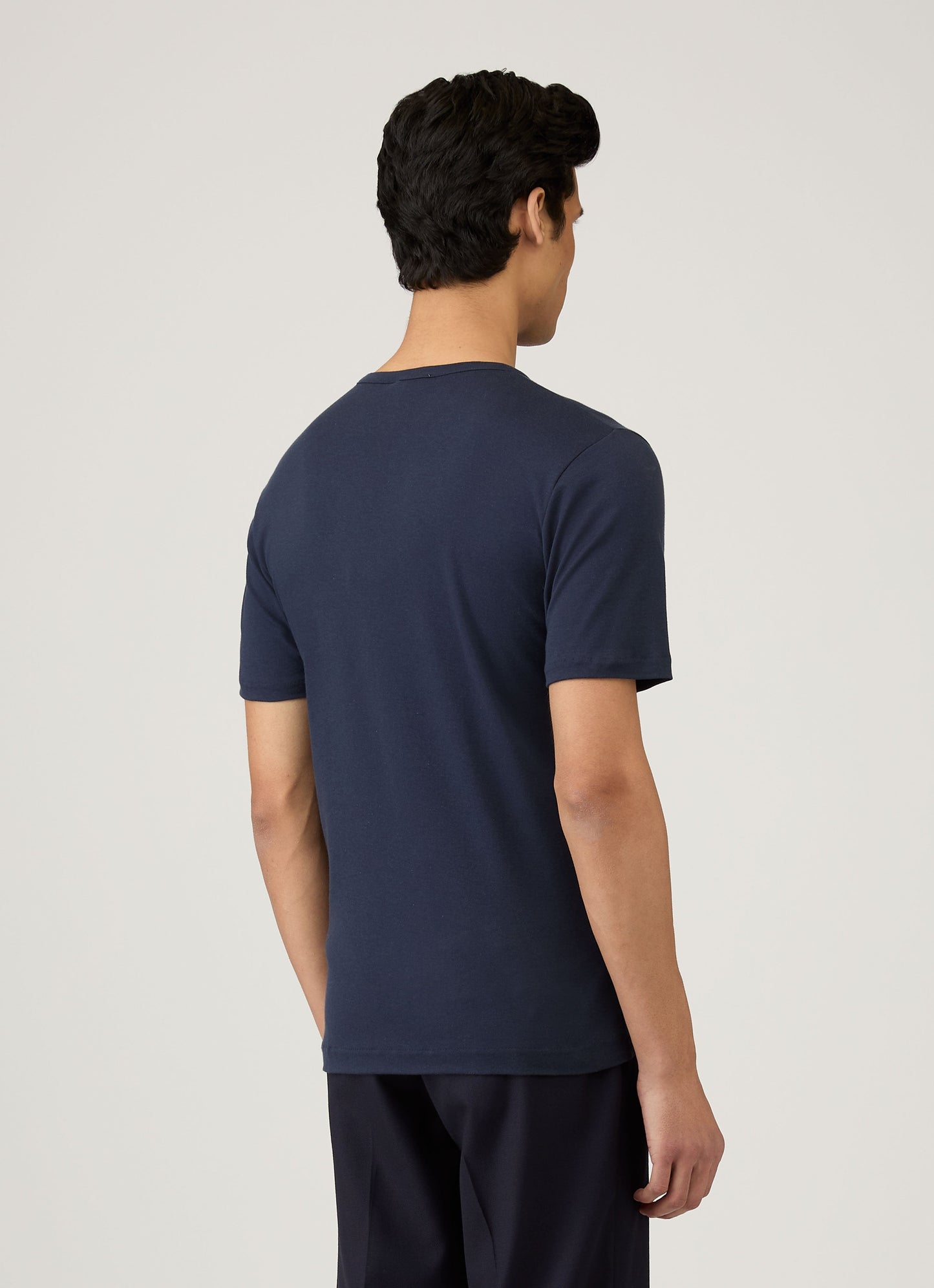 Mens Sea Island Cotton Tshirt Navy Mtsh0063
