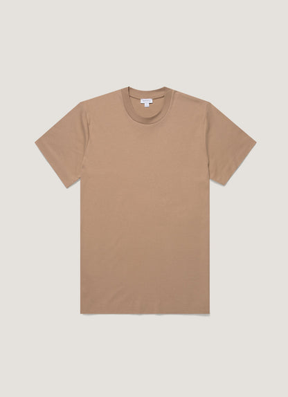 Mens Relaxed Fit Heavyweight Tshirt In Dune Mtsh0181 Brfz