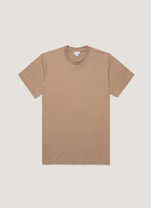 Mens Relaxed Fit Heavyweight Tshirt In Dune Mtsh0181 Brfz