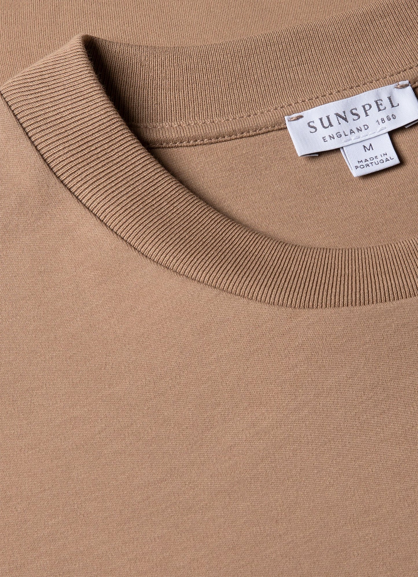 Mens Relaxed Fit Heavyweight Tshirt In Dune Mtsh0181 Brfz