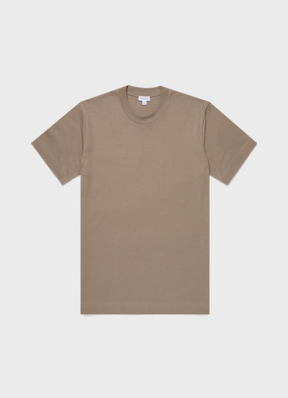 Mens Relaxed Fit Heavyweight Tshirt In Dark Stone Mtsh0181 Whdc